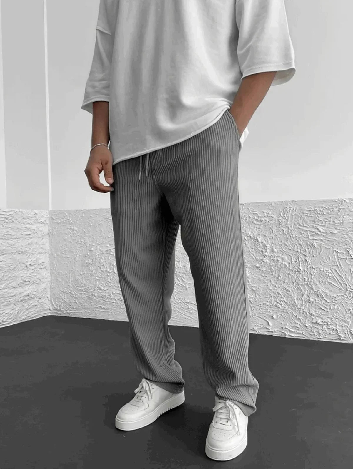 Serge - Men's Ribbed Casual Trousers