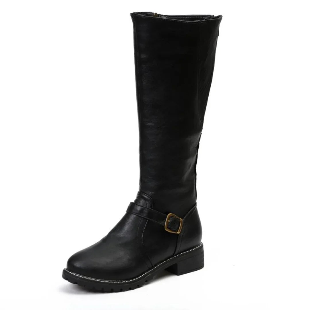 Mette – Weatherproof Tall Leather Boots