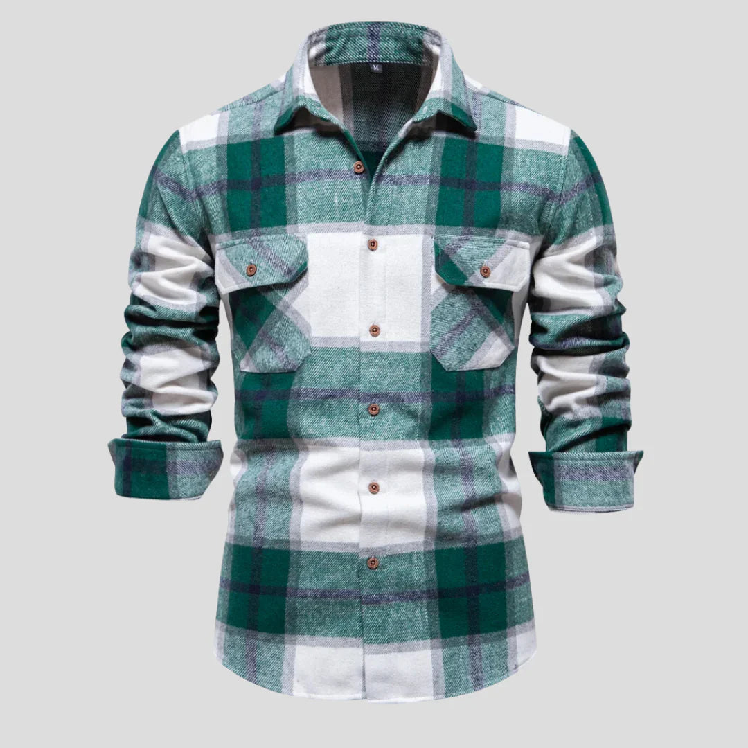 Victor – Checked Men's Long-Sleeve Shirt