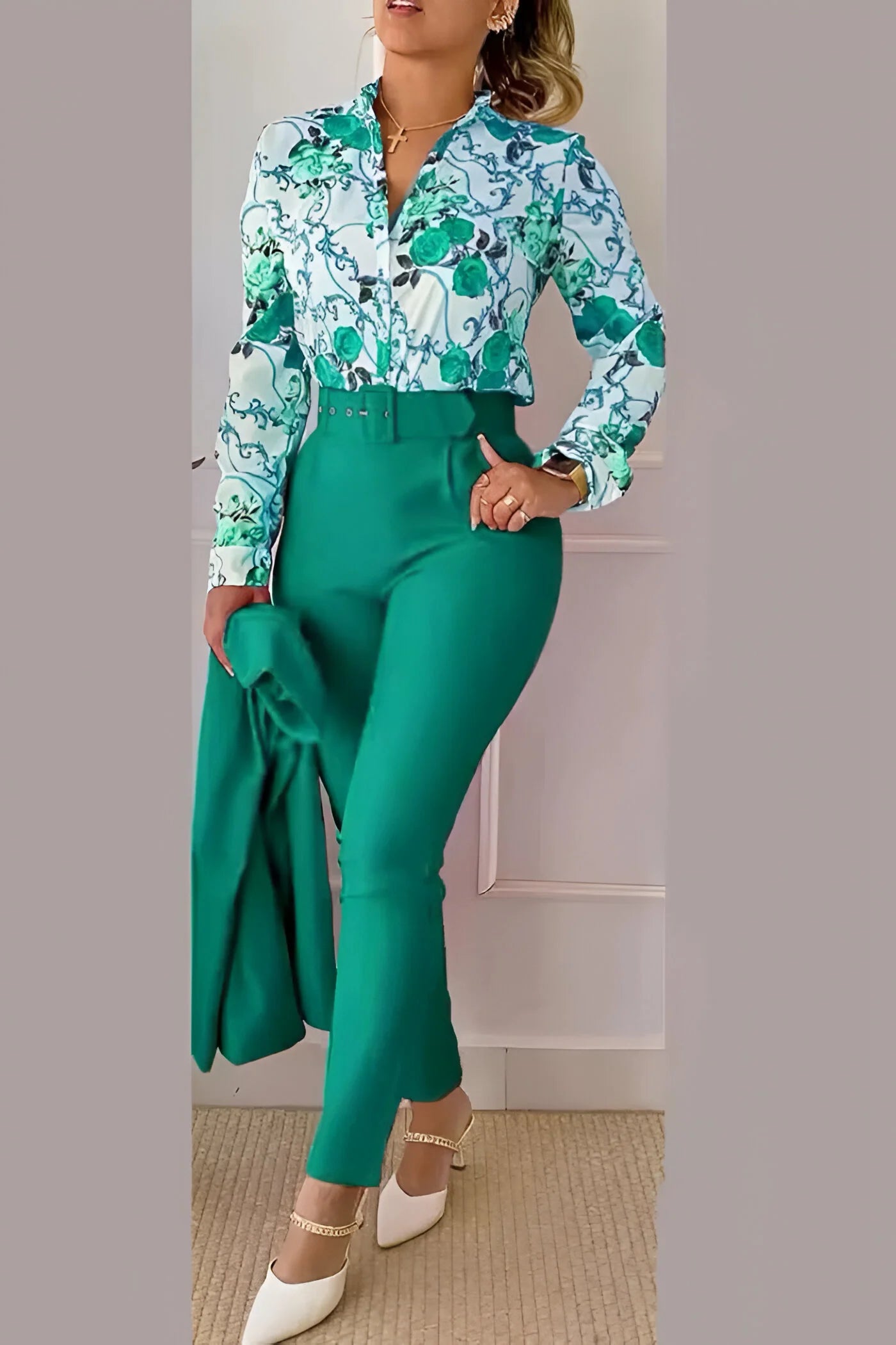 Pauline - Women's 3-Piece Cotton Casual Set
