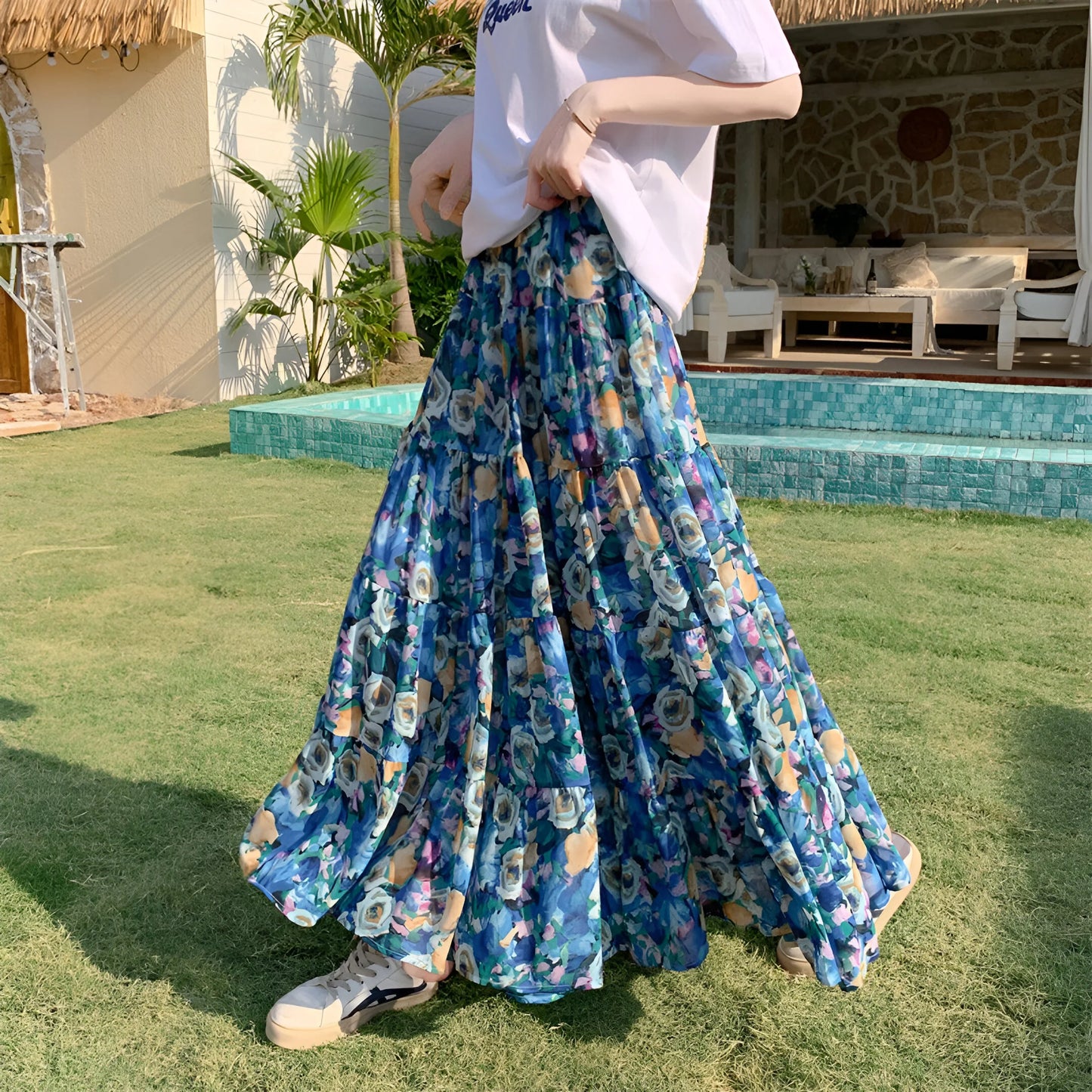 Manon - Floral Bohemian Skirt (Limited Edition)