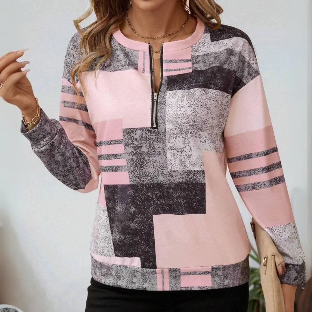 Tessa - Vintage Colorblock Sweatshirt with Class