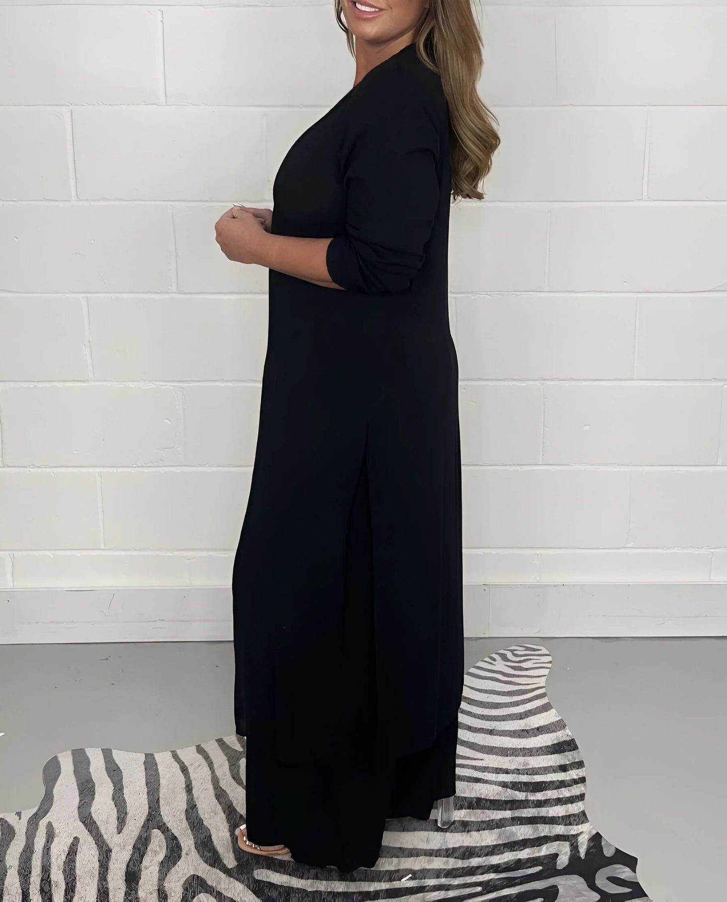 Philomène - Flowy Two-Piece Blouse and Trousers Set