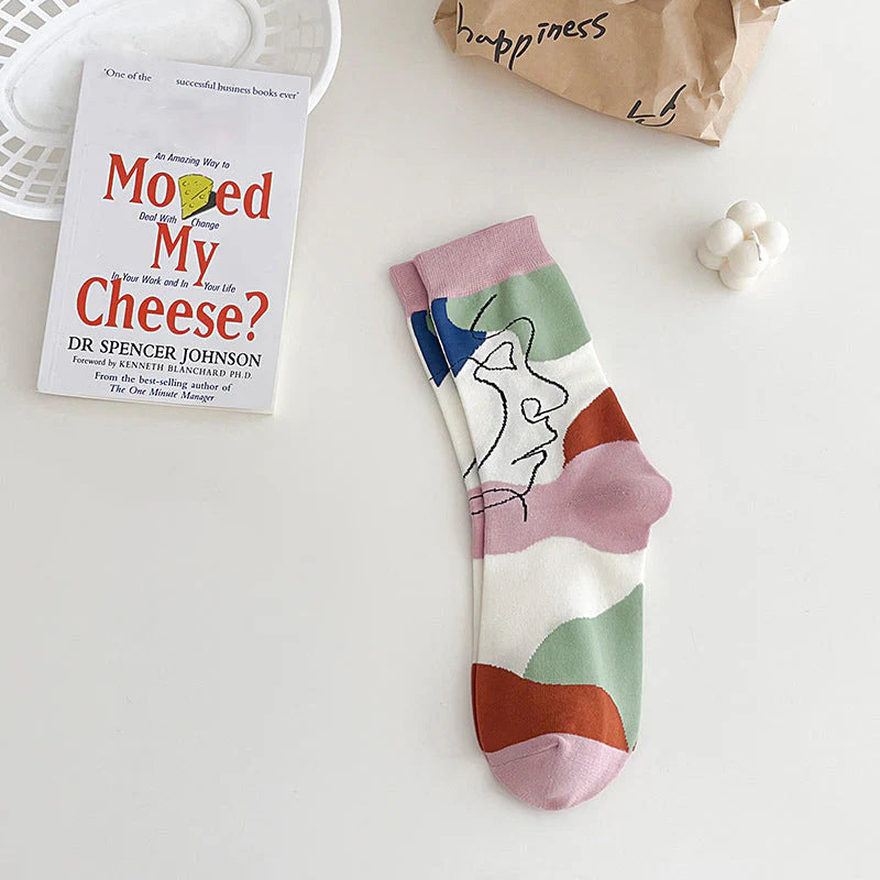 Vivienne – Artistic Abstract Casual Socks