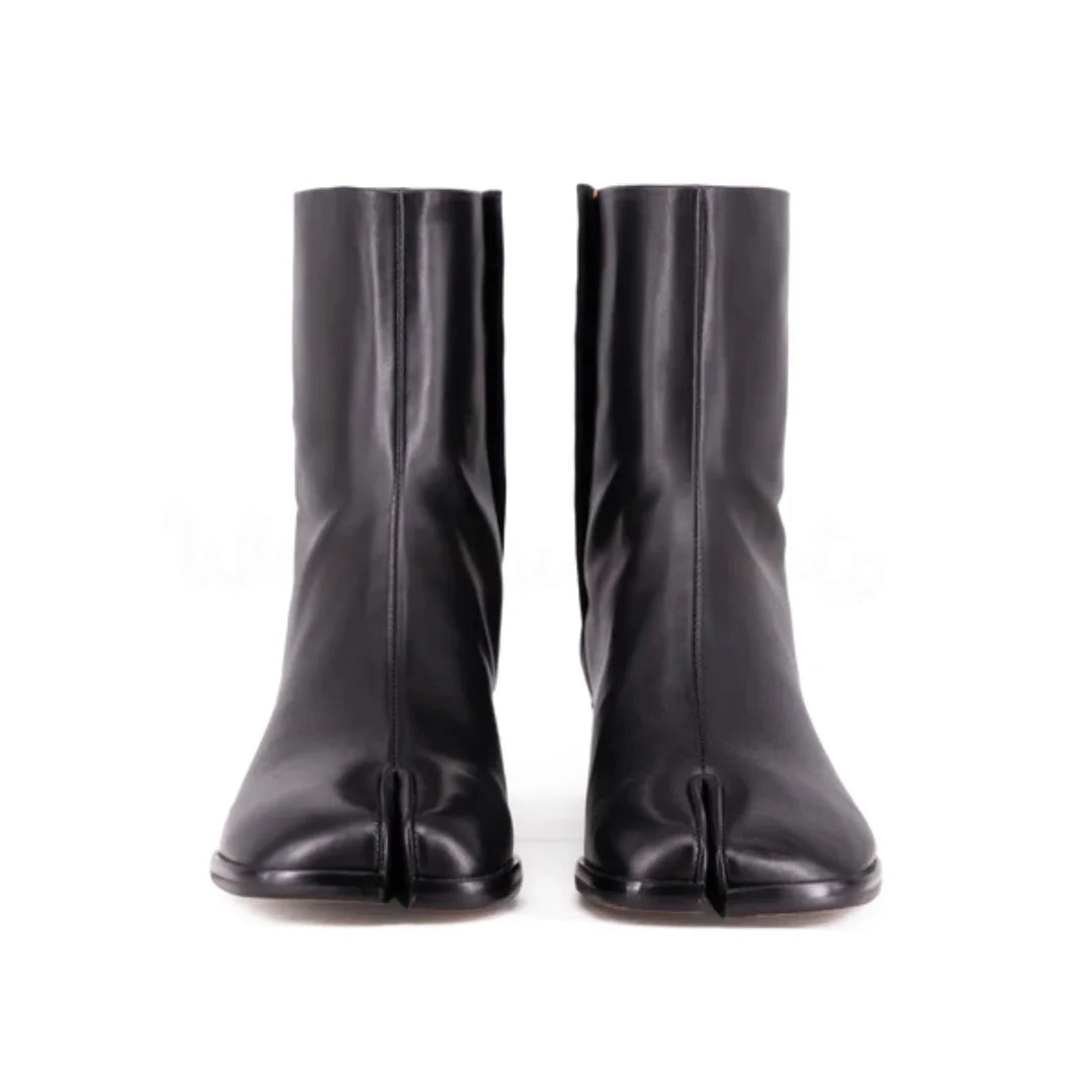 Clémentine Split-Toe Leather Boots