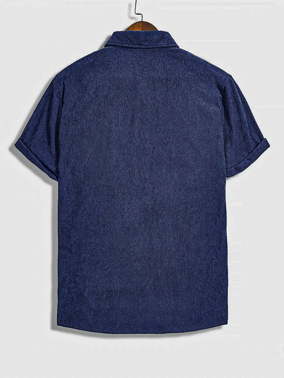 Yves - Men's Short Sleeve Corduroy Polo Shirt
