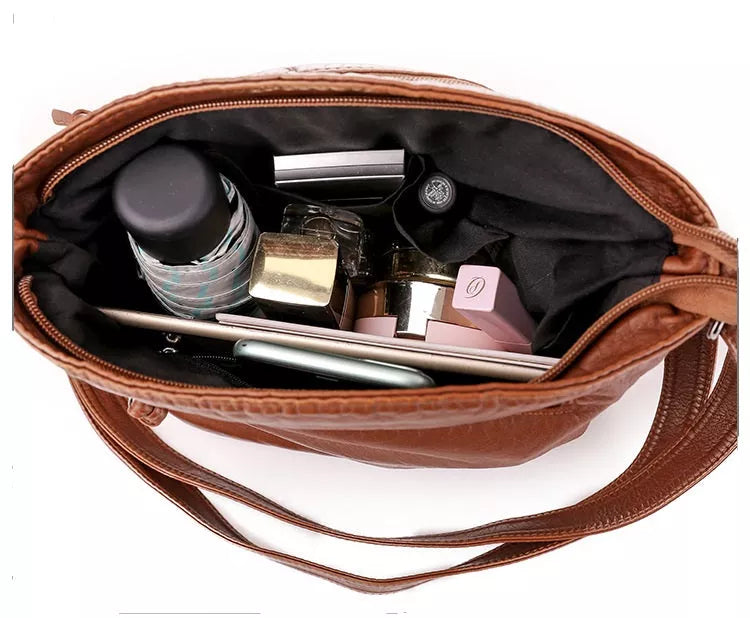 Halina - Leather Shoulder Bag