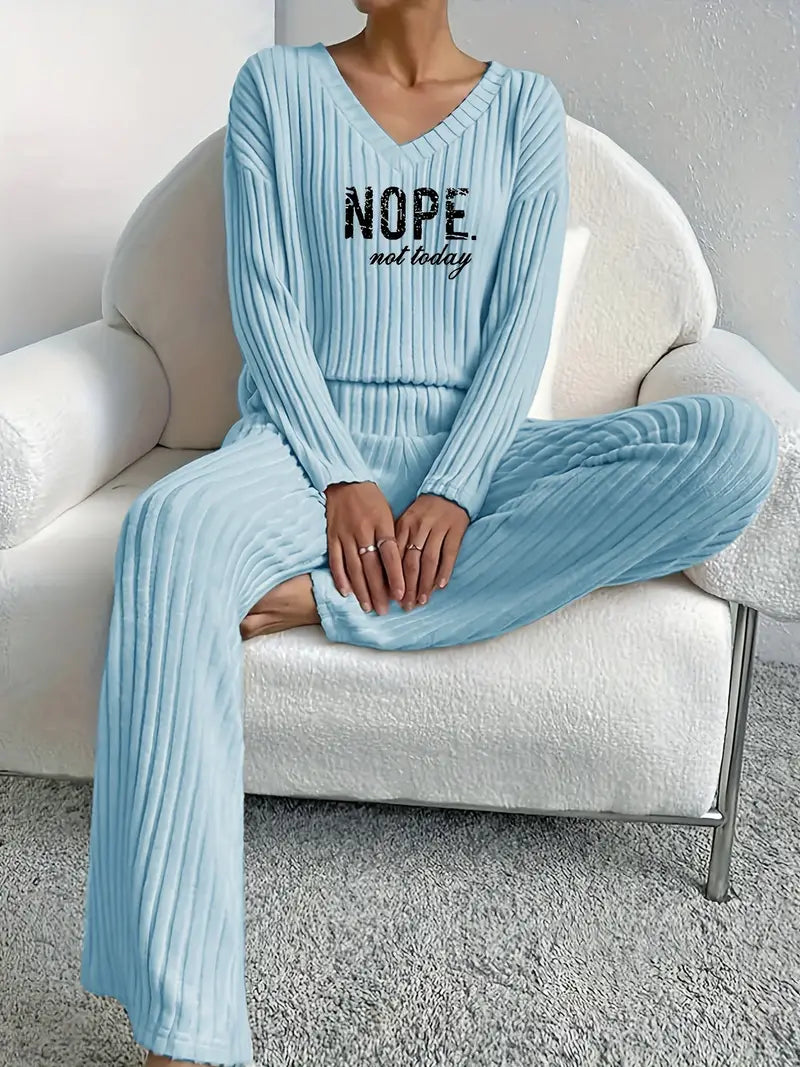Rzęsosława - Ribbed Two-Piece Set