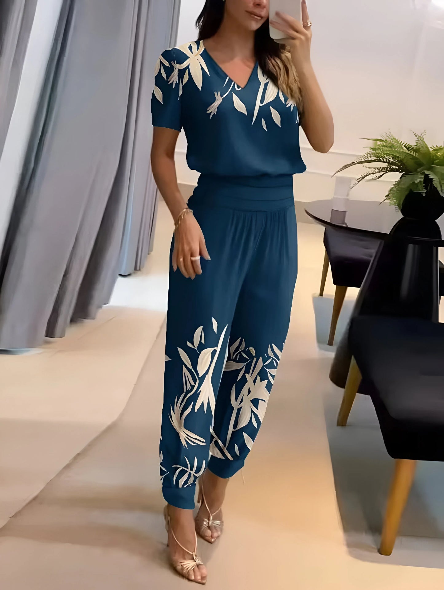 Geneviève - 2 piece Blouse and Pants limited edition set