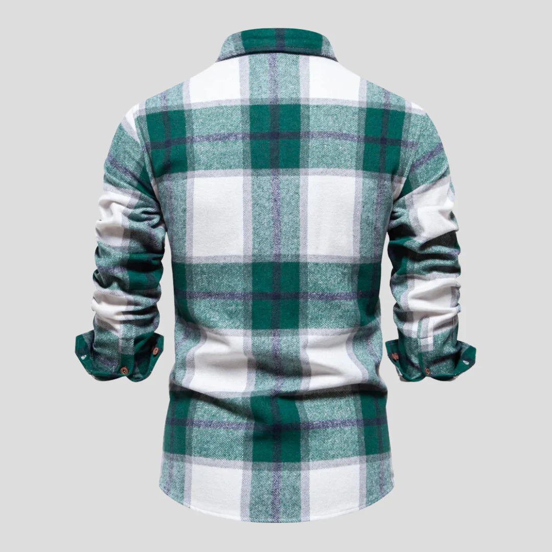 Victor – Checked Men's Long-Sleeve Shirt