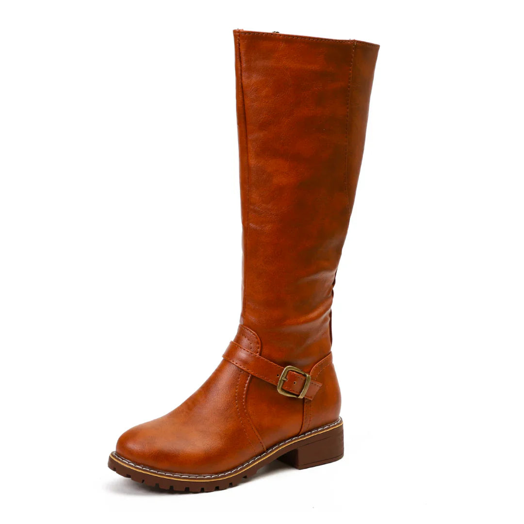Mette – Weatherproof Tall Leather Boots