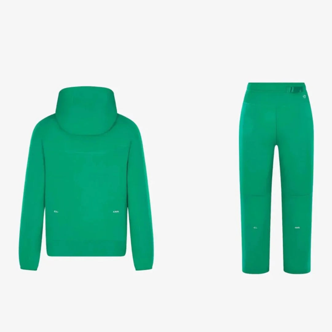 Thierry – Black Zip-Up Hooded Tracksuit Set
