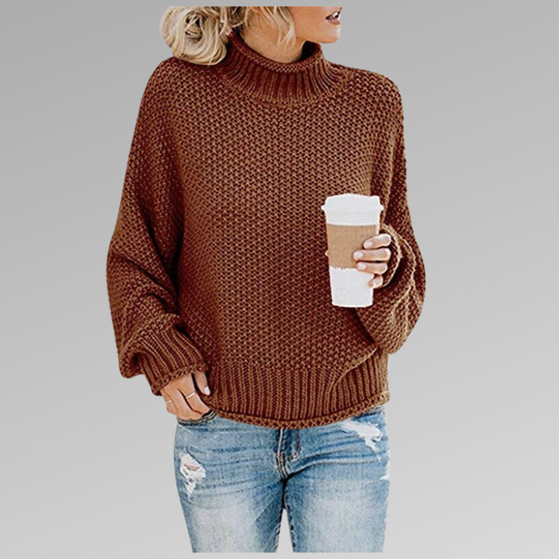 Pia – Turtleneck with Bold Stripes