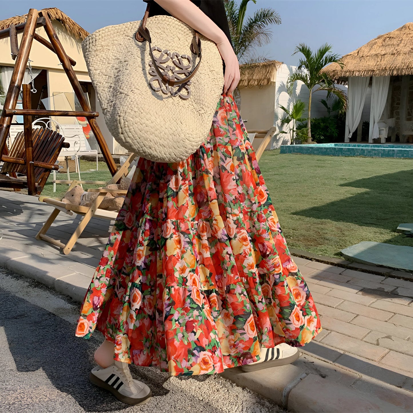 Manon - Floral Bohemian Skirt (Limited Edition)