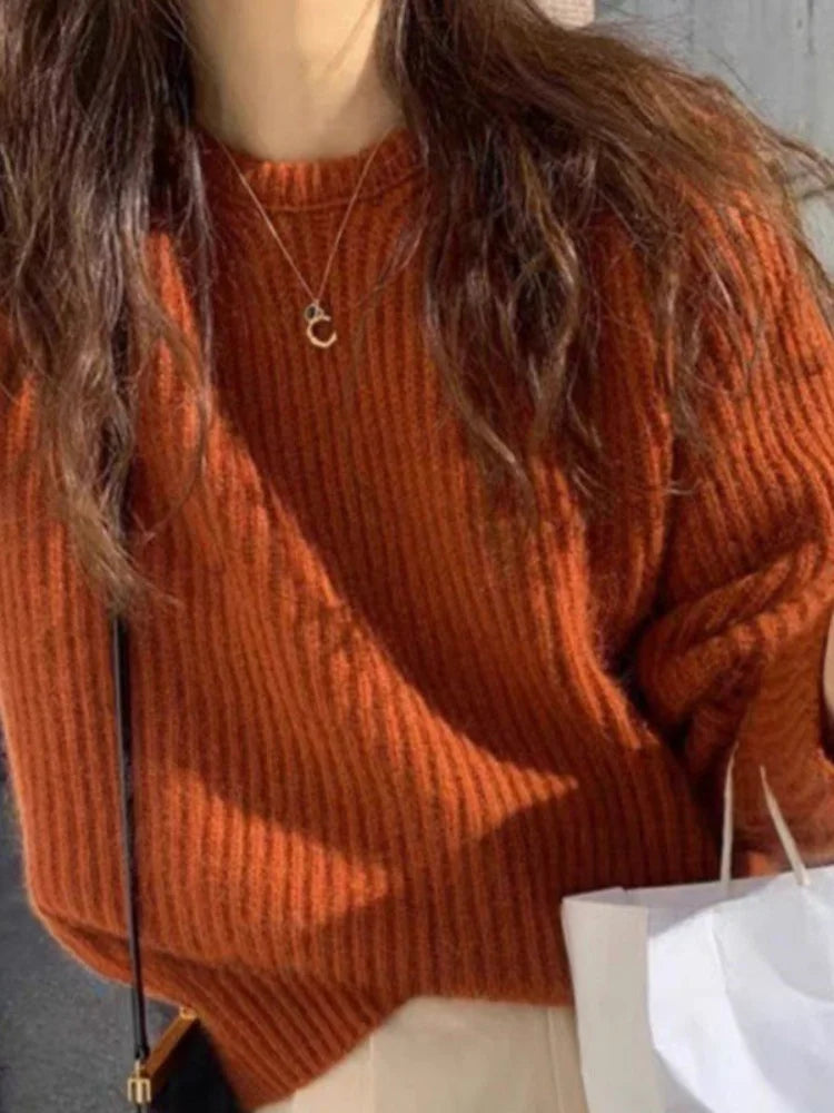 Bérénice - Cashmere Round Neck Wool Sweater