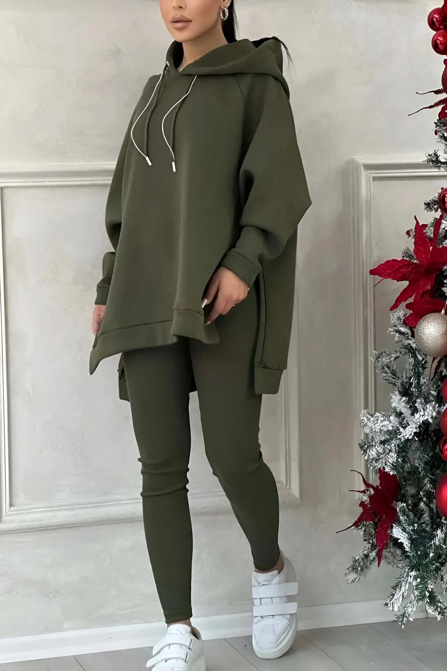 Sophie - Slit Hem Hoodie & Jogger Set