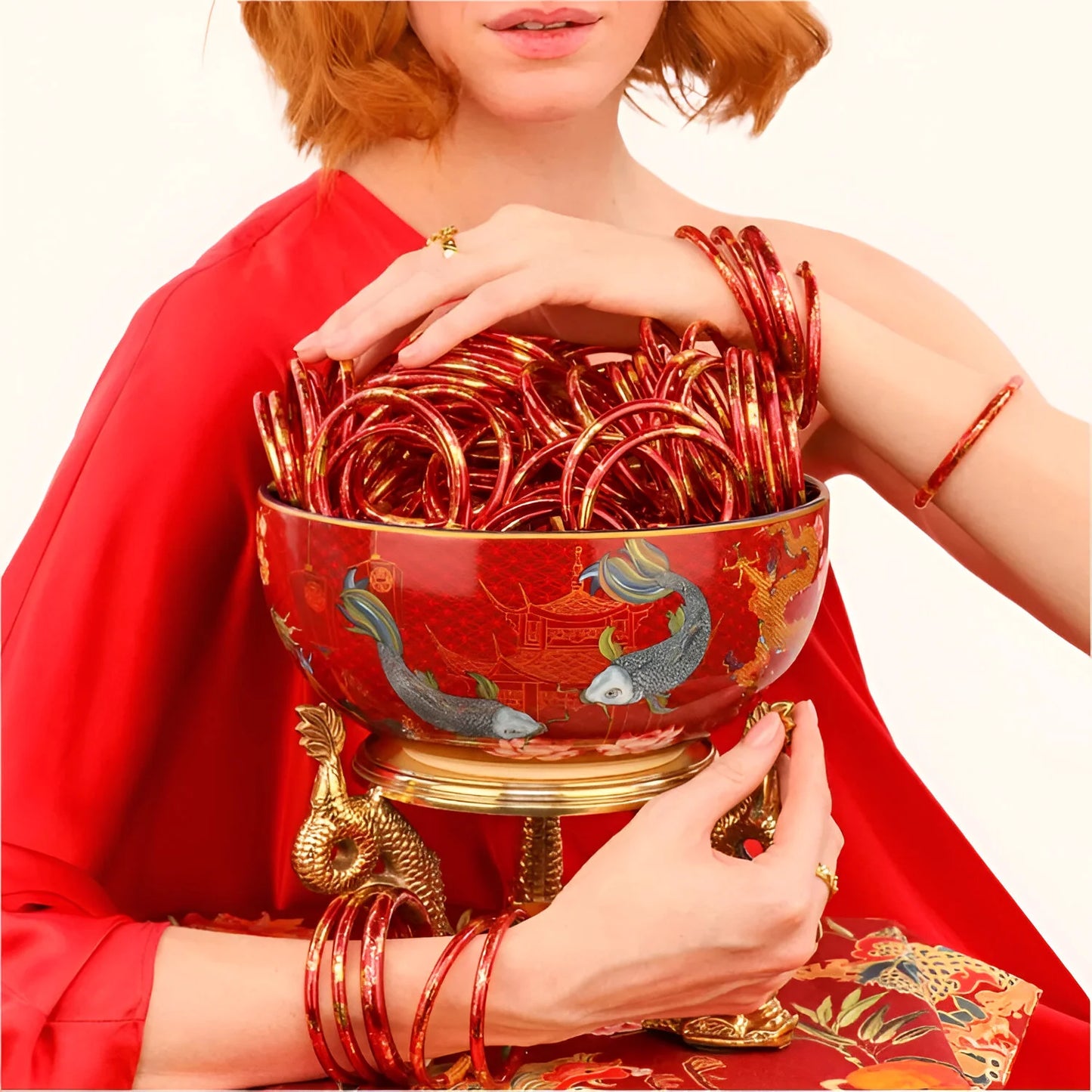 Maëlle Gilded Bangle Set