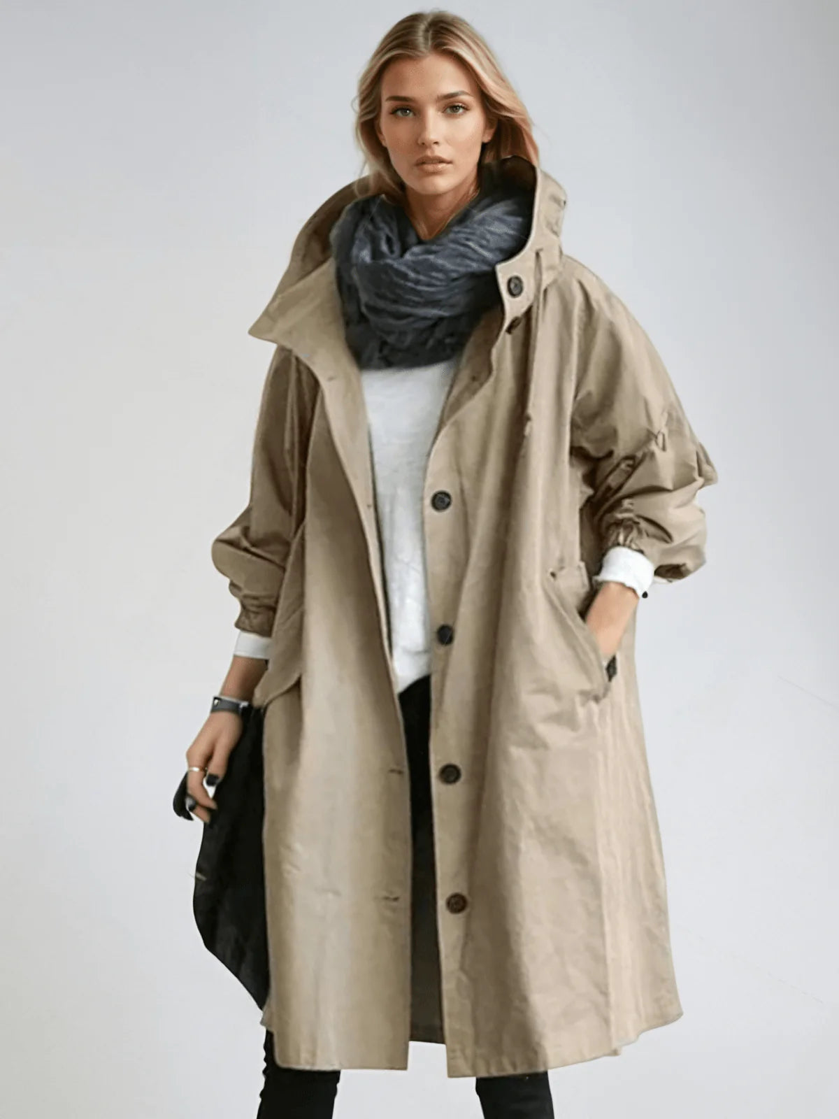 Axelle – Stylish Waterproof Trench for All Seasons