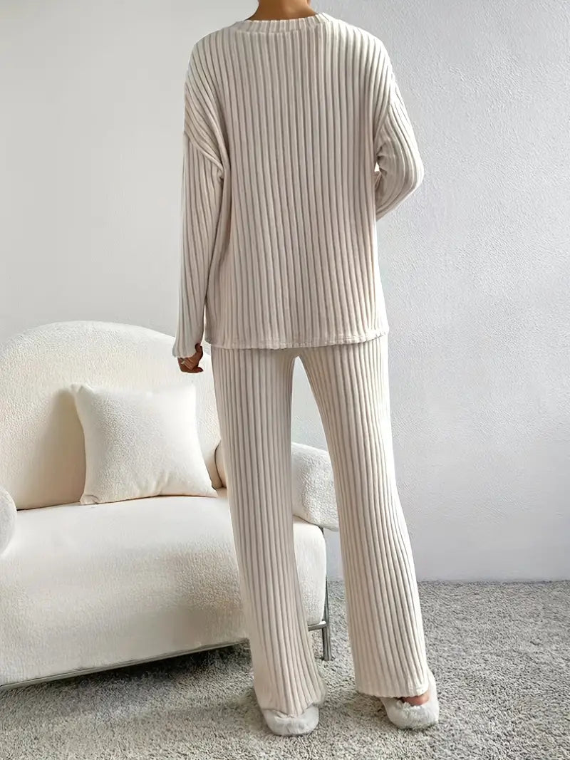 Rzęsosława - Ribbed Two-Piece Set
