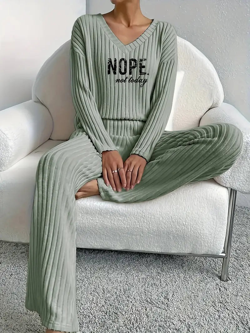 Rzęsosława - Ribbed Two-Piece Set