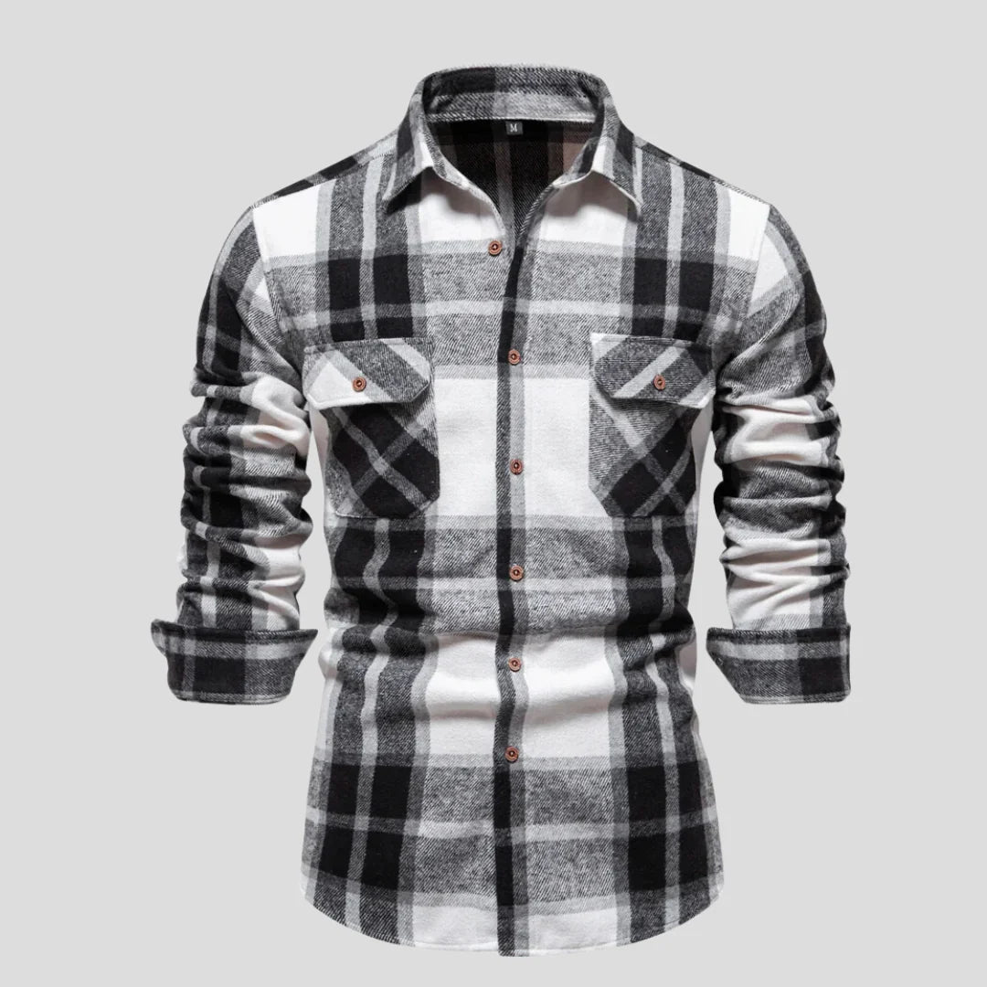 Victor – Checked Men's Long-Sleeve Shirt