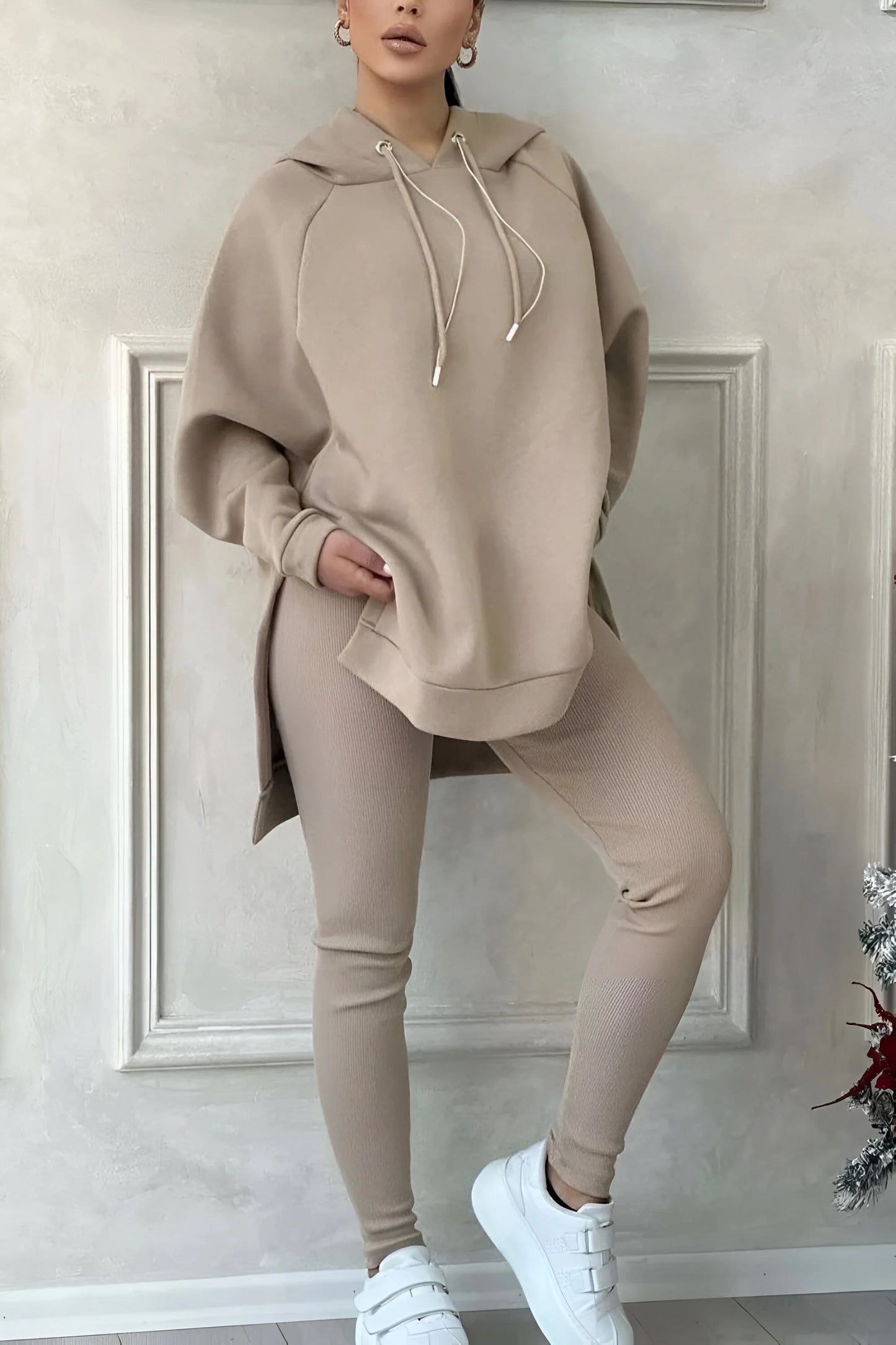 Sophie - Slit Hem Hoodie & Jogger Set