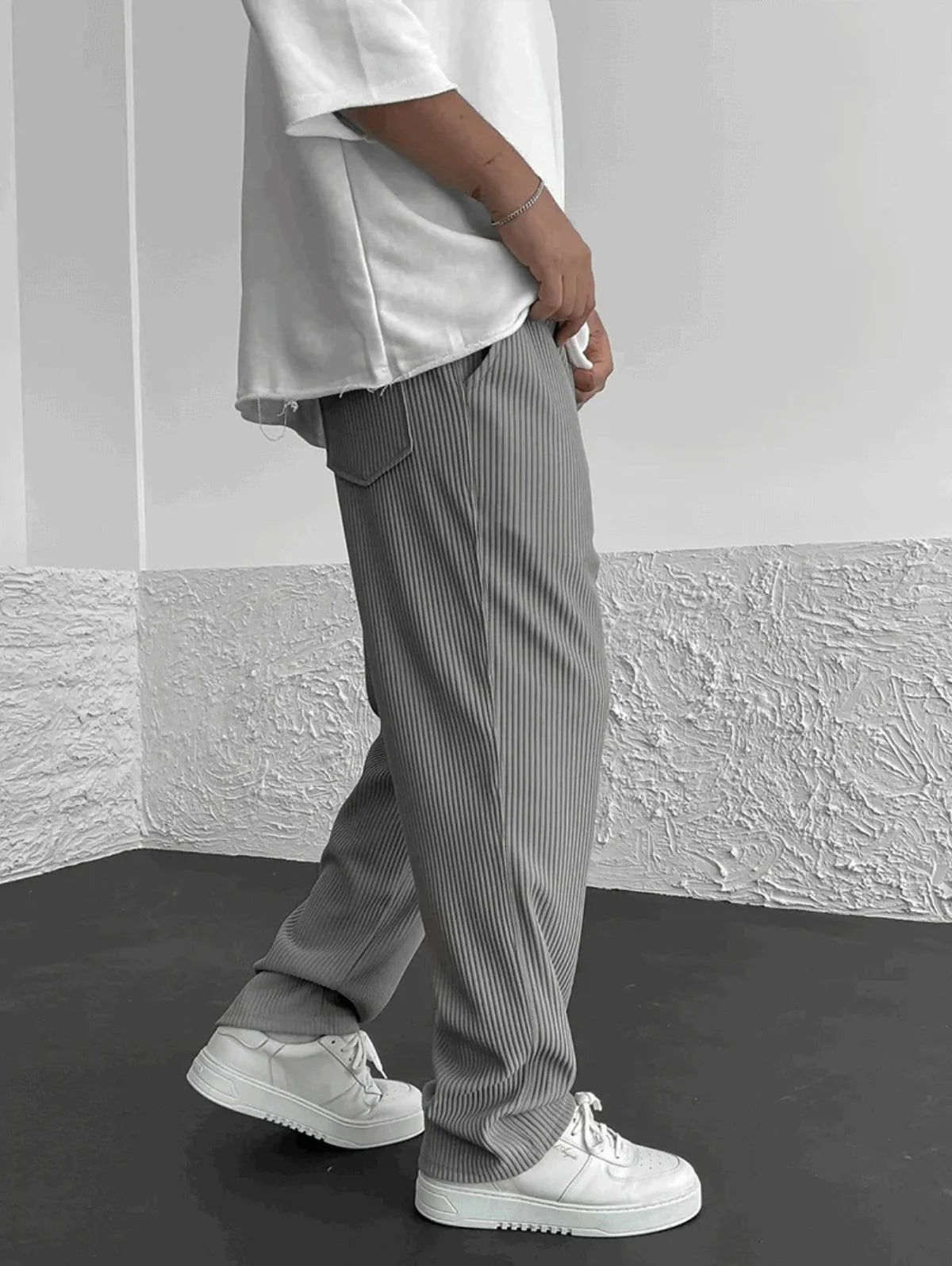 Serge - Men's Ribbed Casual Trousers