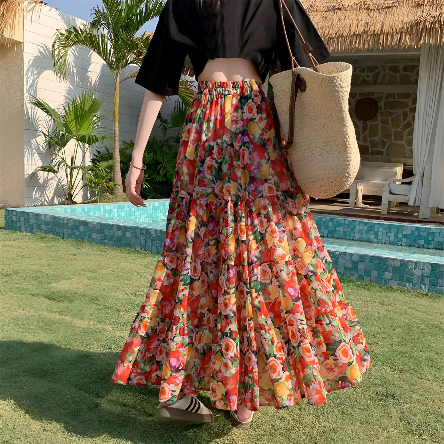 Manon - Floral Bohemian Skirt (Limited Edition)
