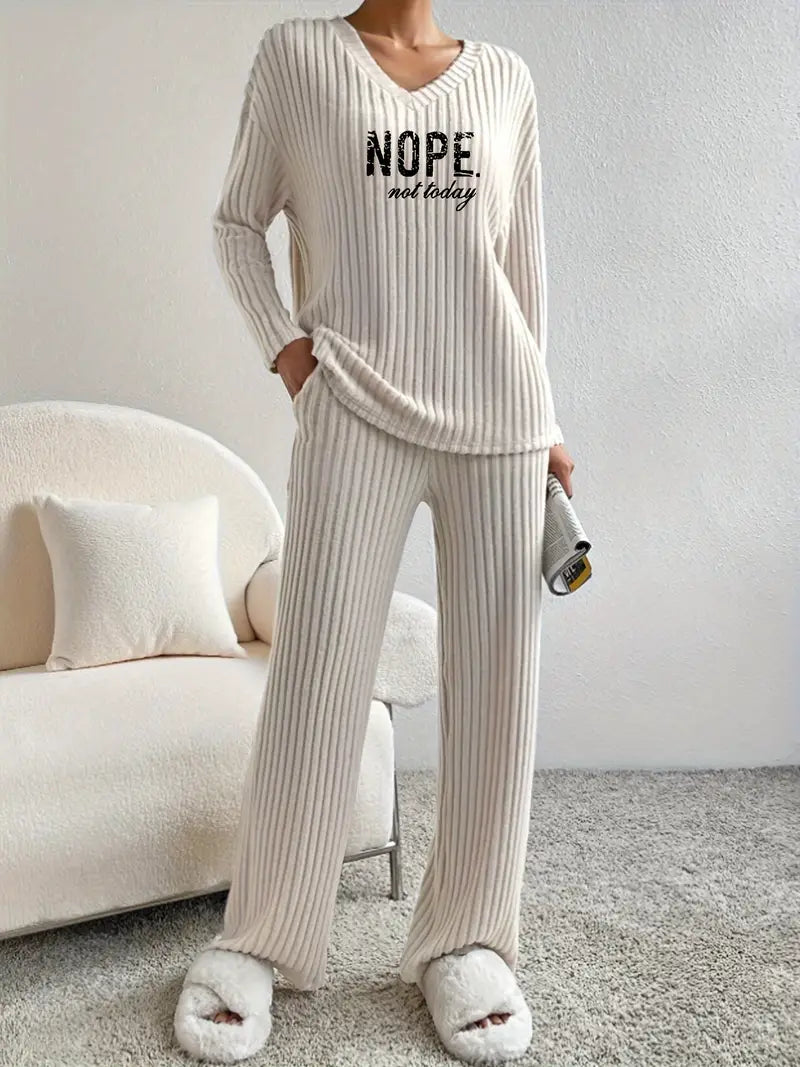 Rzęsosława - Ribbed Two-Piece Set