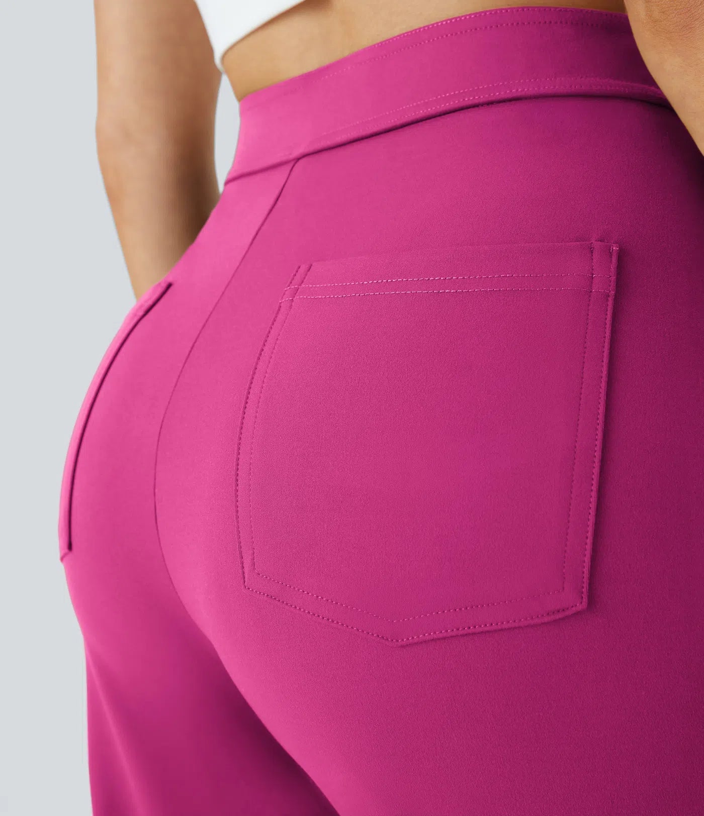 Noé – High-Waisted Wide-Leg Button Pants