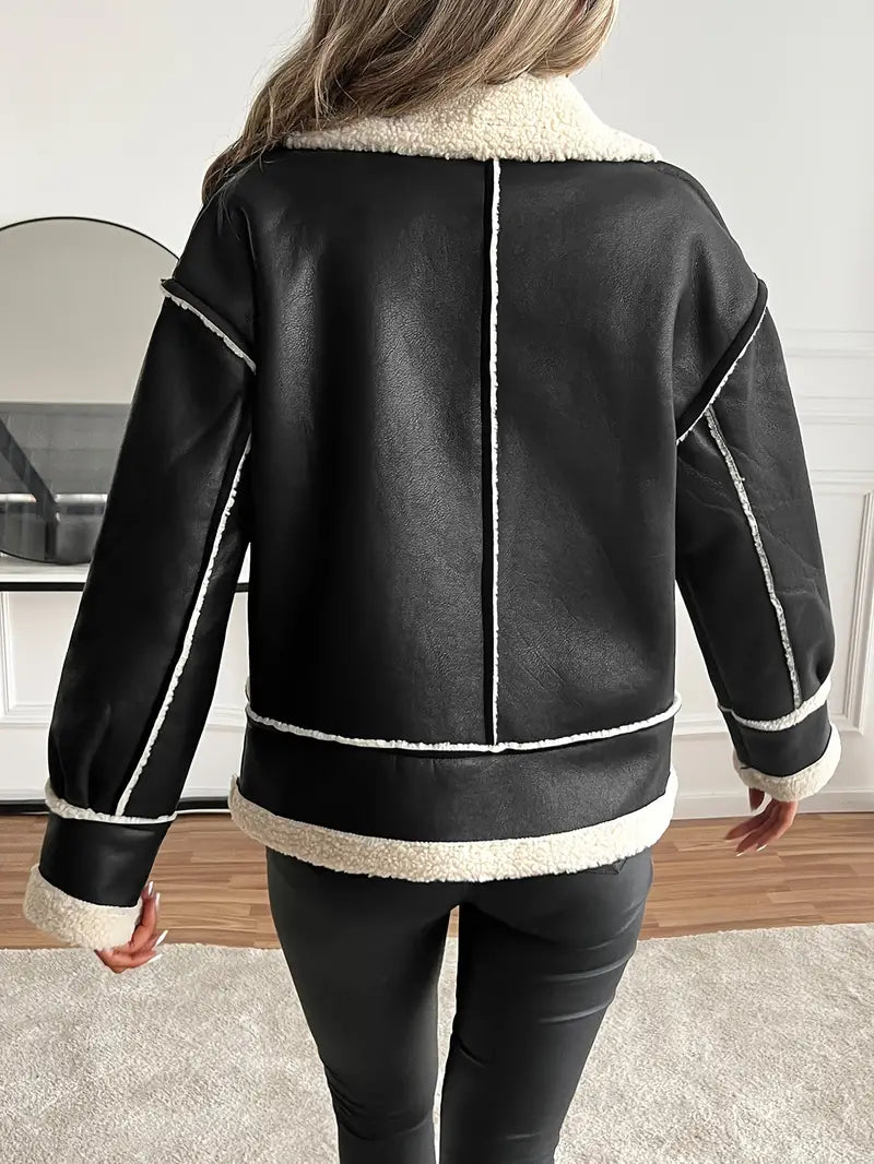 Runa - Motorcycle Jacket in Faux Leather
