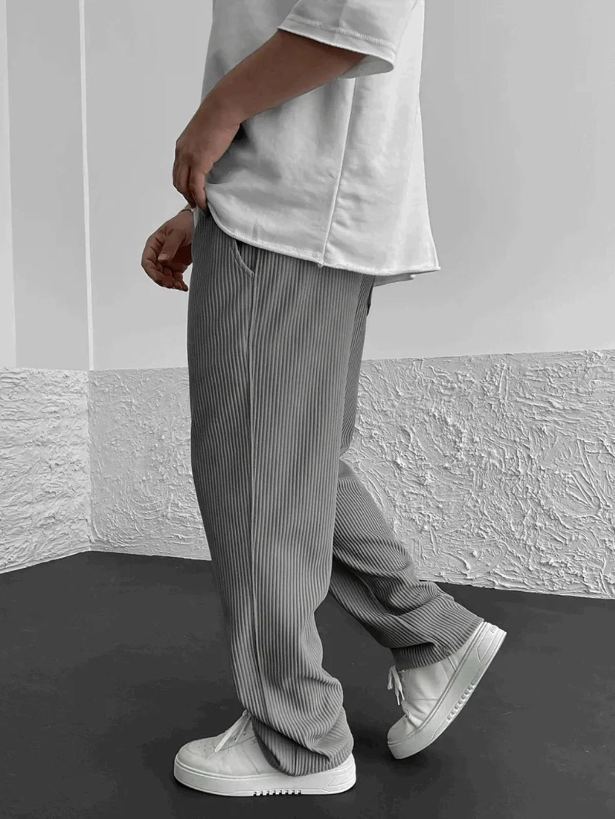Serge - Men's Ribbed Casual Trousers