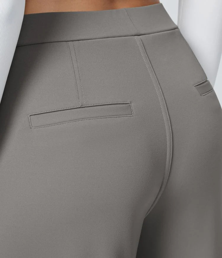 Aela – Sleek High Waist Wide Leg Trousers