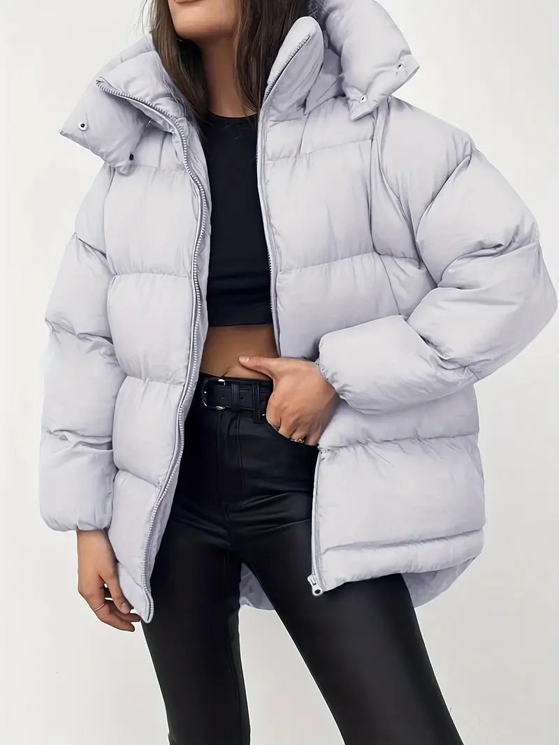 Charmaine - Puffer Jacket with Zippered Hood