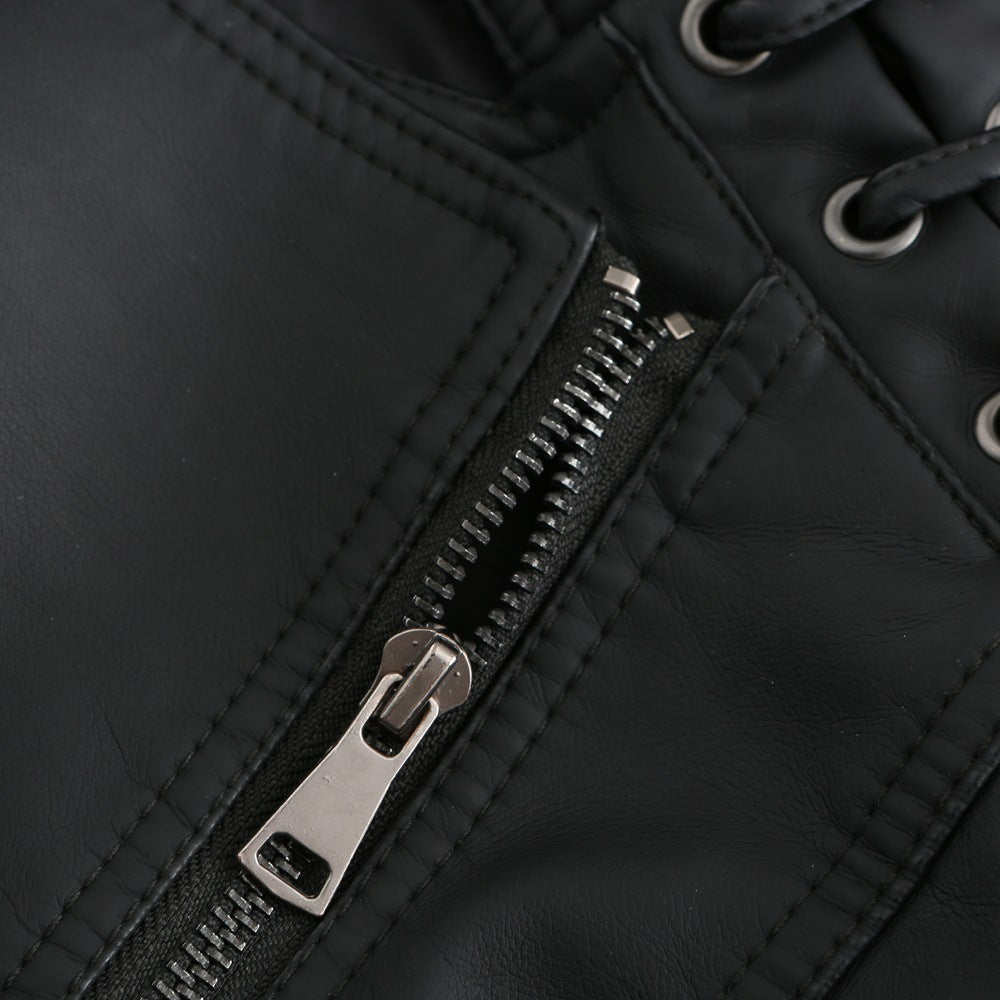 Camille – Classic Lambskin Leather Jacket