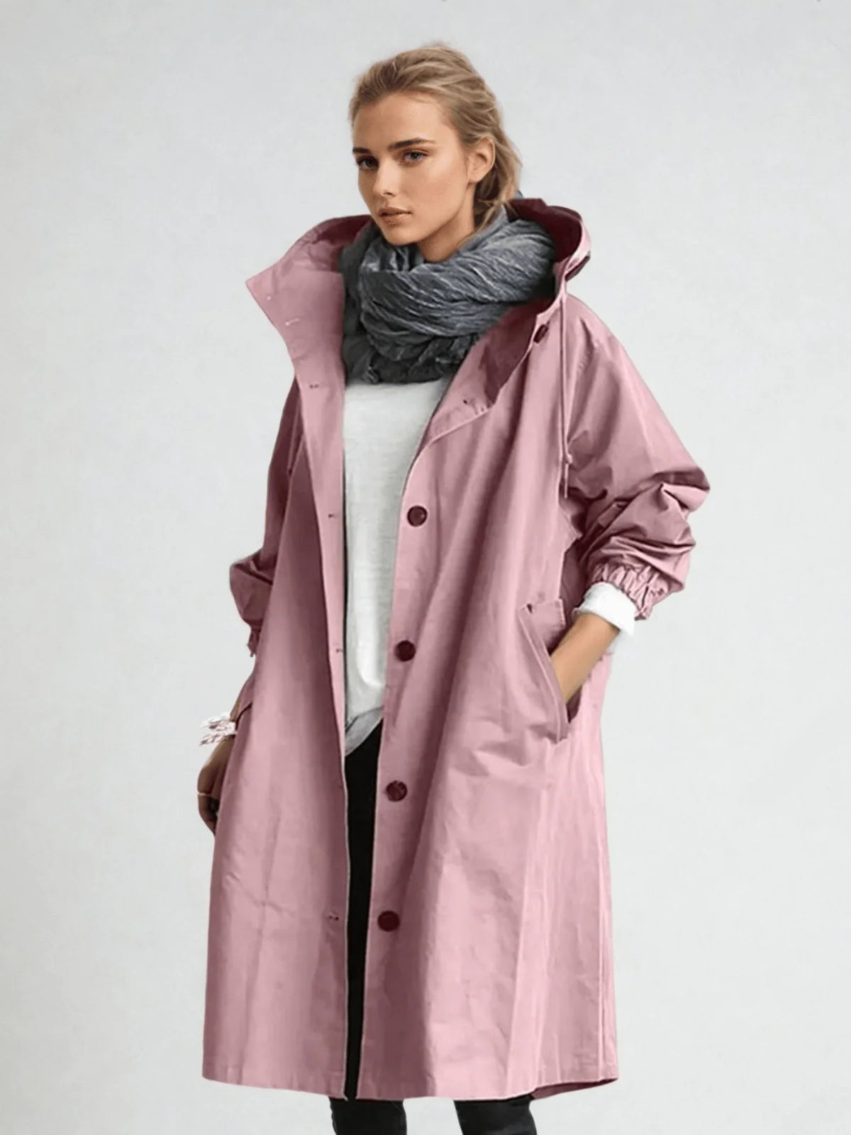 Axelle – Stylish Waterproof Trench for All Seasons