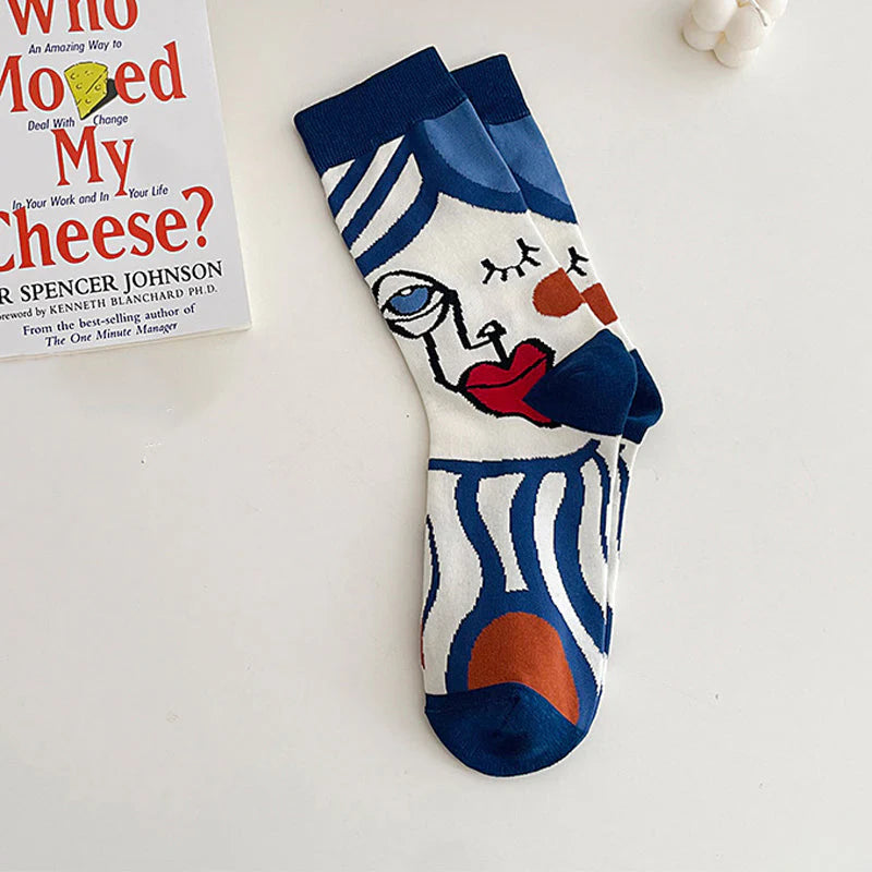 Vivienne – Artistic Abstract Casual Socks