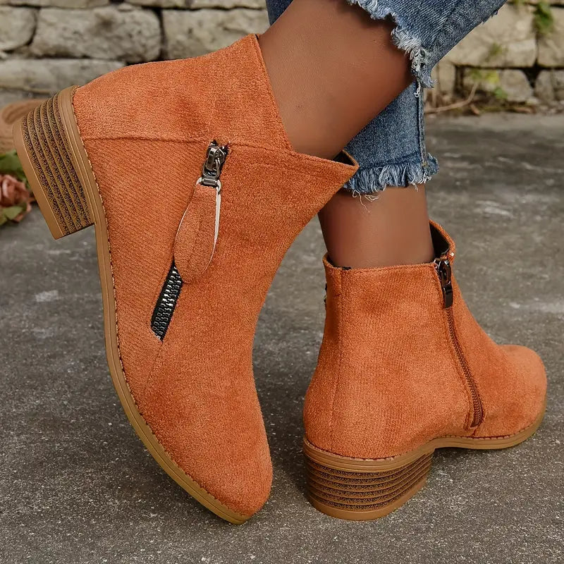 MAAIKE - RETRO ZIP ANKLE BOOTS