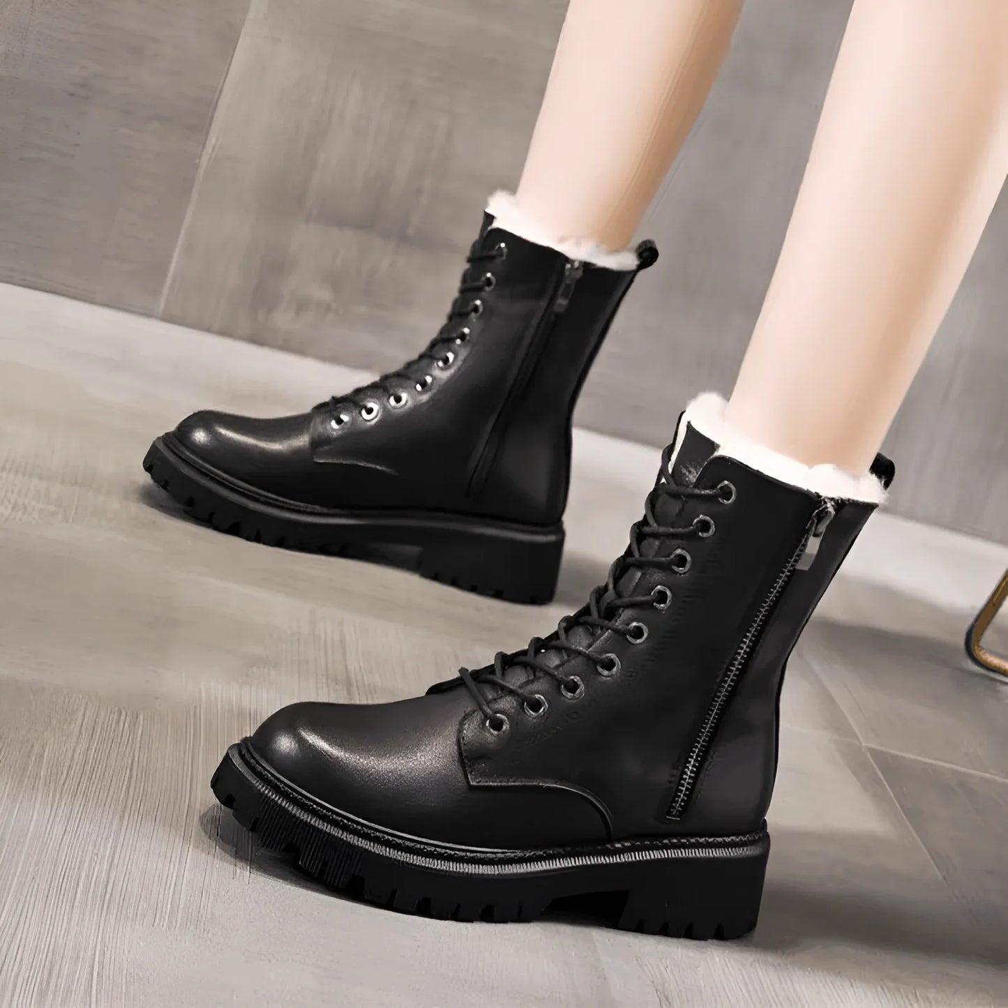 Seraphine - Waterproof Leather Winter Boots