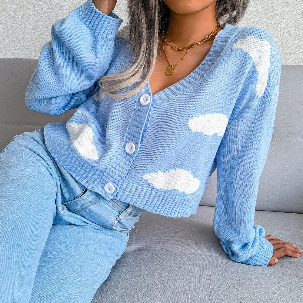 Hedvig – Sweater with Scary Cloud Print