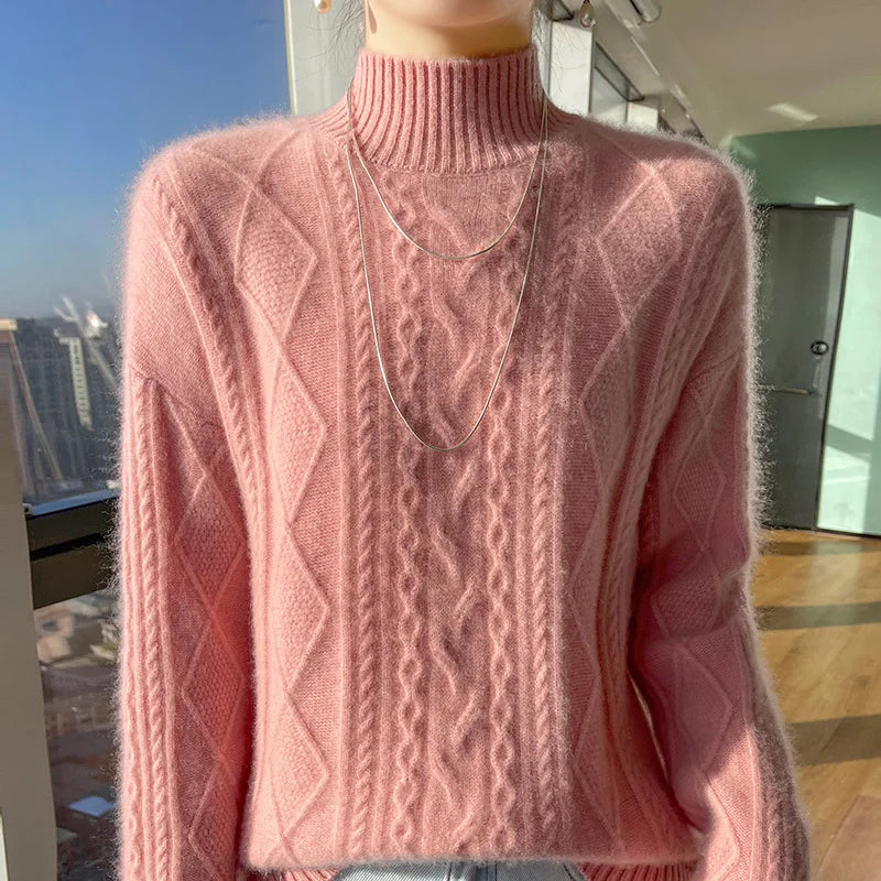 Capucine - Cashmere Wool Turtleneck Sweater