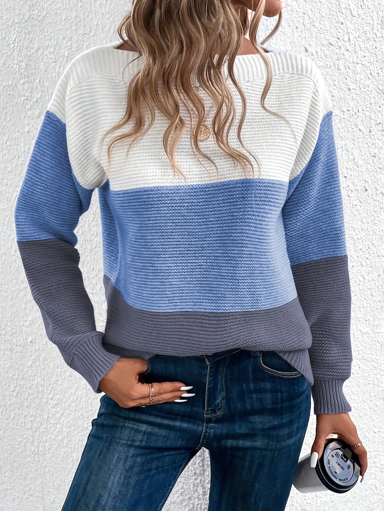 Kjerstin - Elegant Multi-Color Women's Sweater