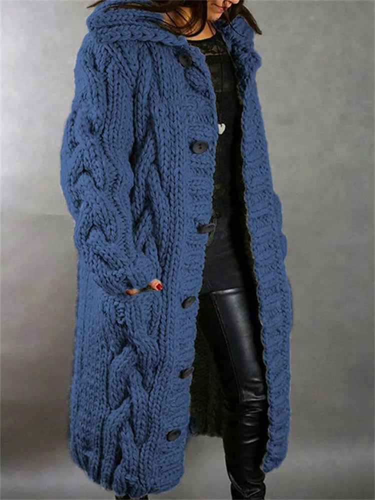 Mściwoj - Oversized Sweater with Cable Knit