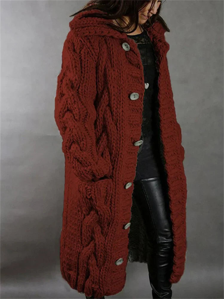 Mściwoj - Oversized Sweater with Cable Knit
