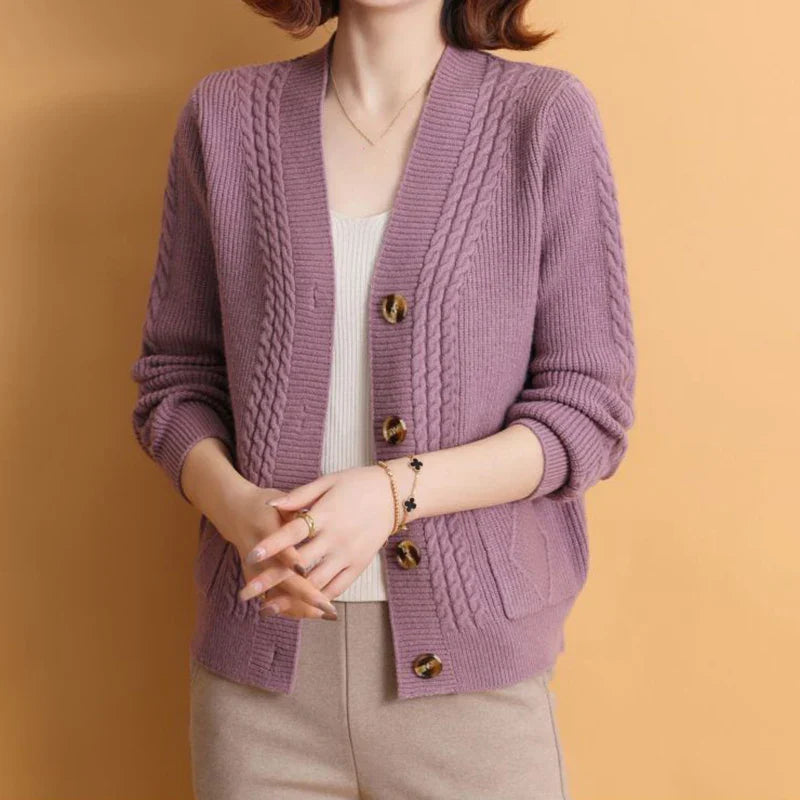 Aloisa - Cardigan with a V-neck