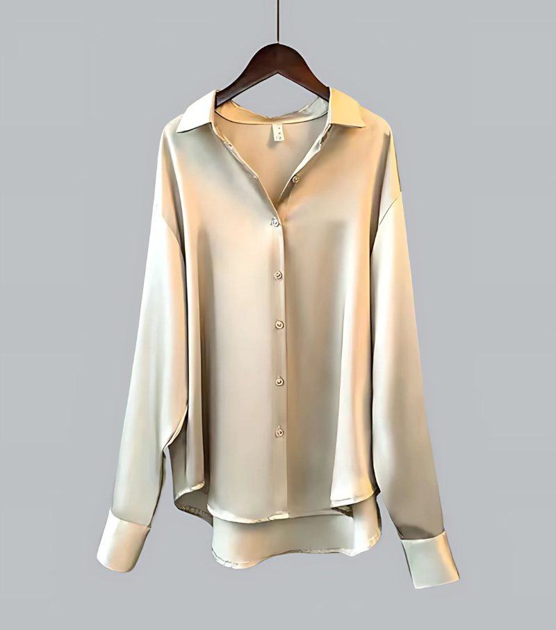 Amory - Elegant Silk Satin Blouse