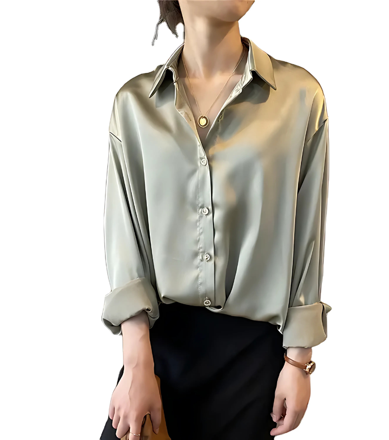 Amory - Elegant Silk Satin Blouse