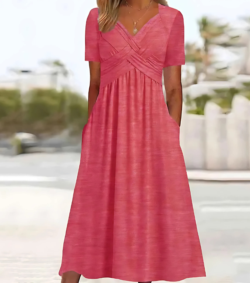 Meline - Feminine Flair Maxi Dress