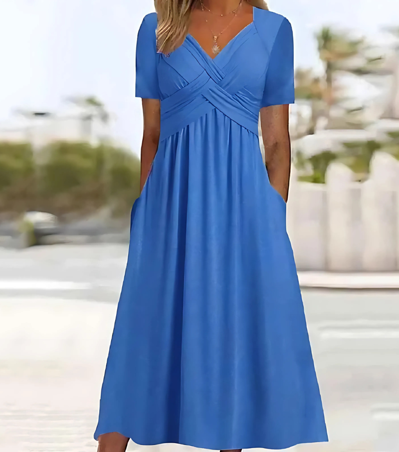 Meline - Feminine Flair Maxi Dress