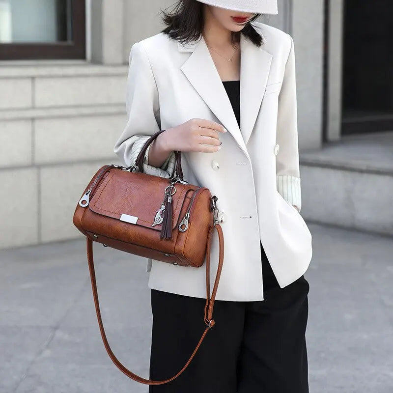 Wiesława - Leather Crossbody Bag